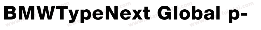 BMWTypeNext Global p字体转换